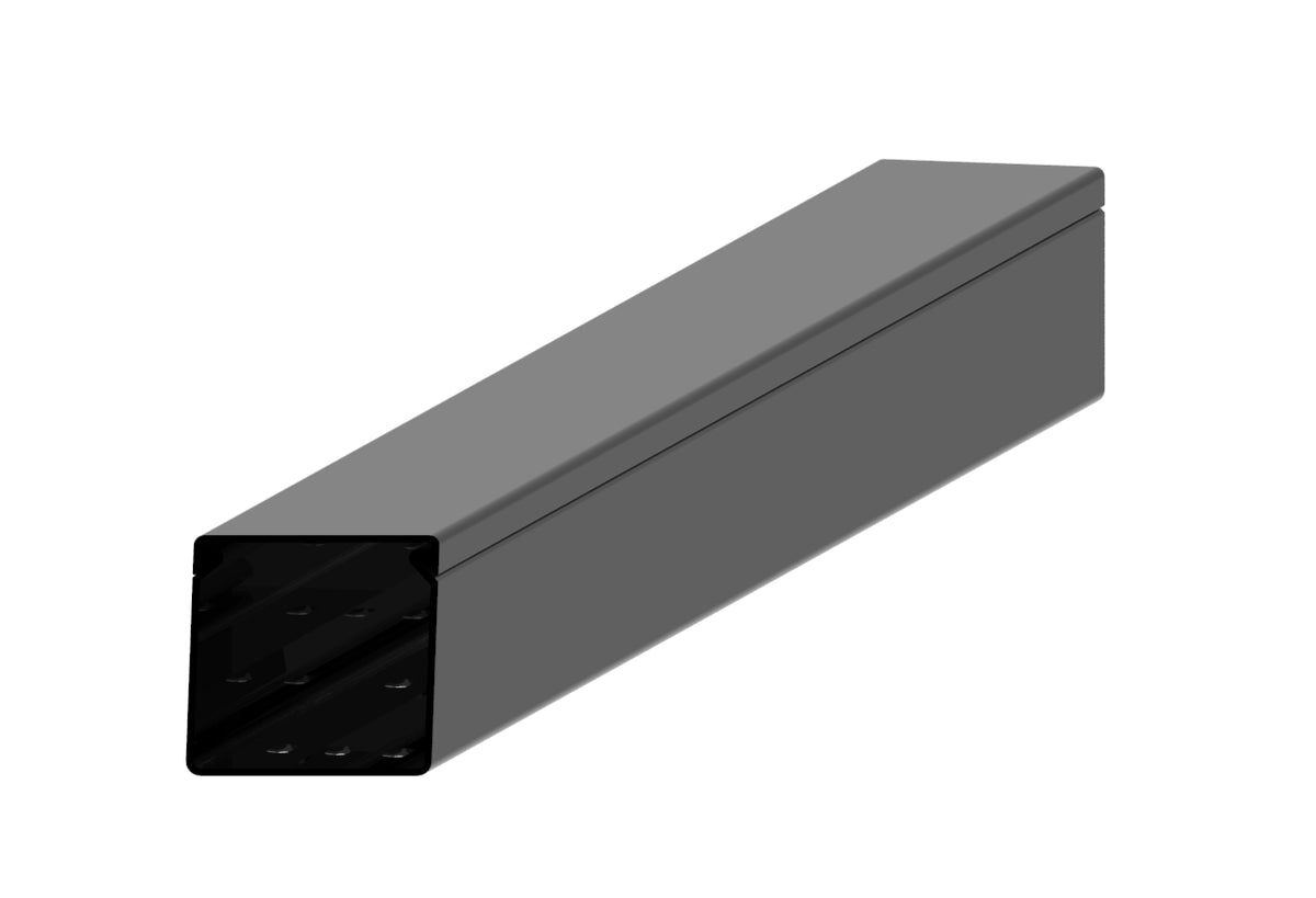 Commscope FGSB-MSHA-C | FiberGuide Horizontal Straight Section with Cover, 2x2 in, Black