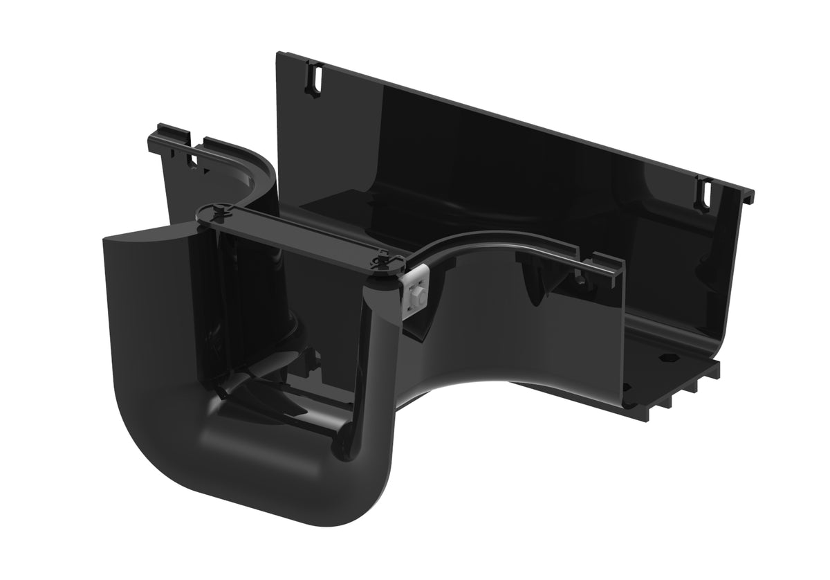 Commscope FGSB-MTRM-A | FiberGuide Trumpet Flare, 4x4, 4x6in, Black