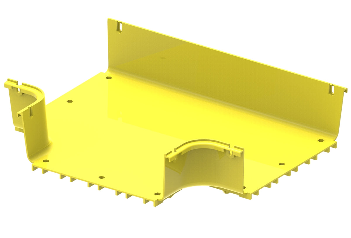 Commscope FGS-MHRT-F | FiberGuide Horizontal T, 4x12in, Yellow