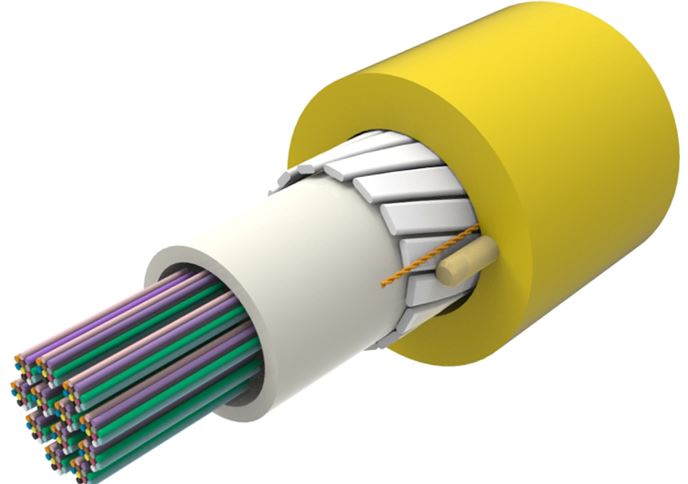 Commscope P-288-CN-RR-F12YL/8G/99E | Indoor Plenum All-Dielectric Central Tube Rollable Ribbon Cable