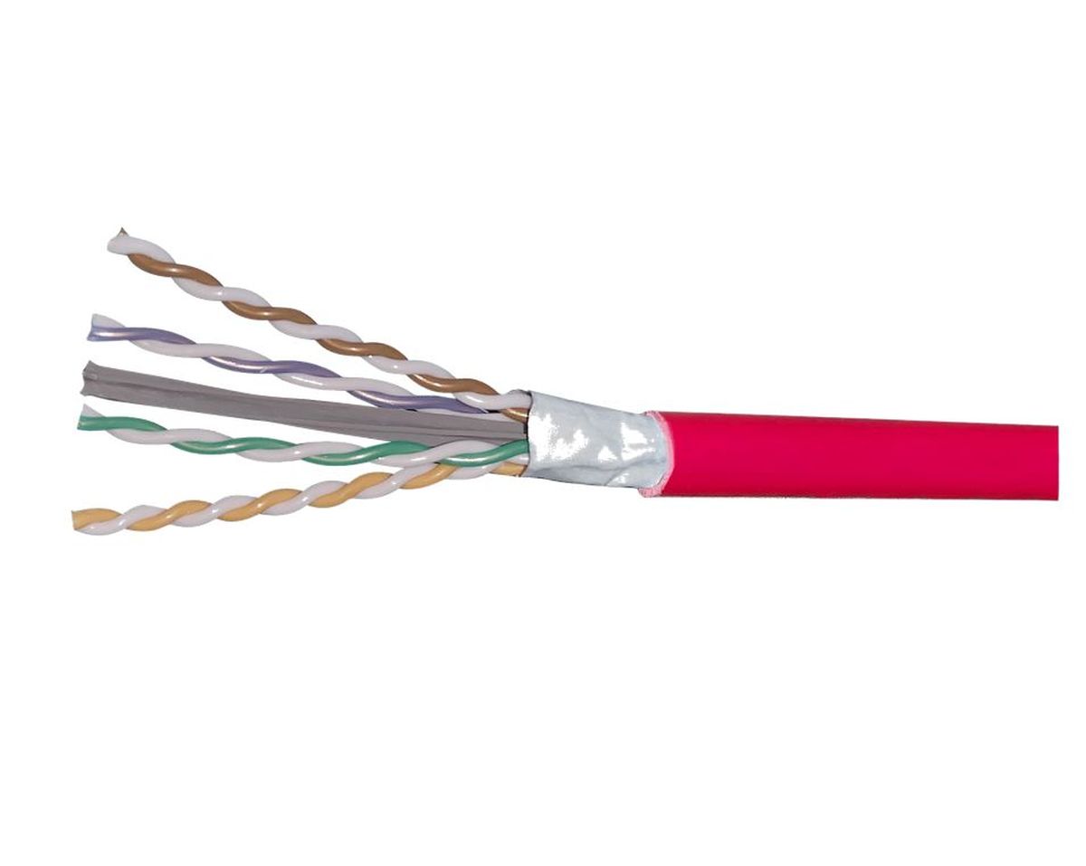 Commscope 2091SD RED C6A 4/23 U/UTP R1000 | GigaSPEED X10D 2091SD ETL Verified Category 6A U/UTP Cable, plenum, red jacket, 4 pair count, 1000 ft (305 m) length, reel