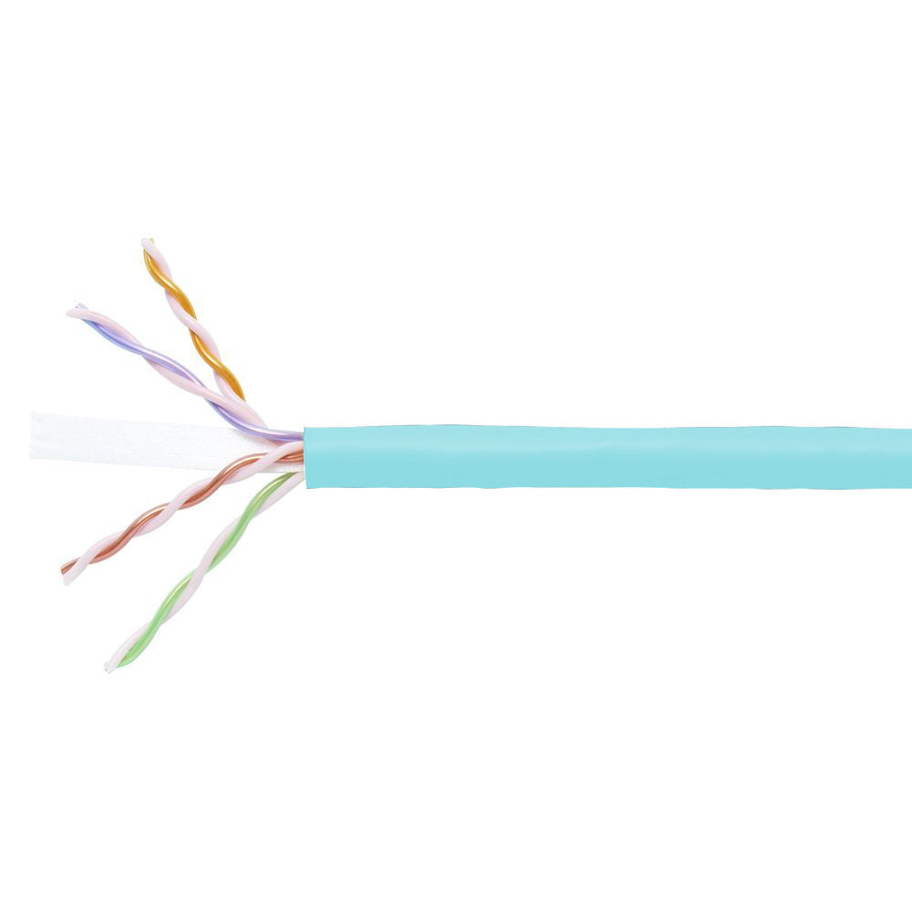 Commscope 2071E LBL C6 4/23 U/UTP W1000 | GigaSPEED XL 2071E ETL Verified Category 6 U/UTP Cable, plenum, light blue jacket, 4 pair count, 1000 ft (305 m) length, WE TOTE box