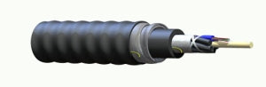 Corning 012TSP-T4180DA3 | FREEDM Loose Tube, Gel-Free, Interlocking Armored Cable, Plenum