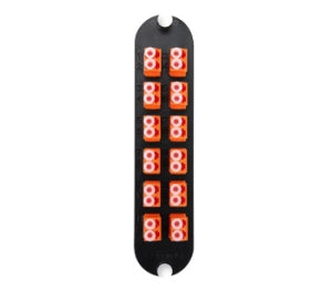 Corning CCH-CP24-KH | Closet Connector Housing (CCH) Panel, Keyed-Keyed LC Adapters