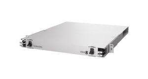 Corning EDGE8-01U | Fiber Optic Housing, 432 mm W x 44 mm H x 561 mm D, Silver