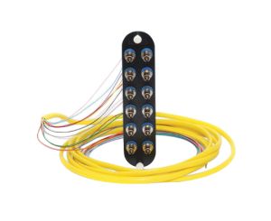 Corning CCH-CP12-6T-P03RH | Closet Connector Housing (CCH) Panel, pigtailed, ST compatible Connectors