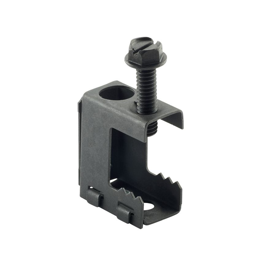 Panduit PBC | StrongHold Beam Clamp, Black, Steel, Screw-on installation, PK100