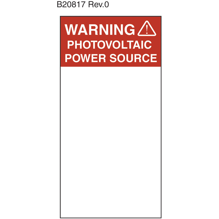 Panduit SSL0204-PPS | Solar Label