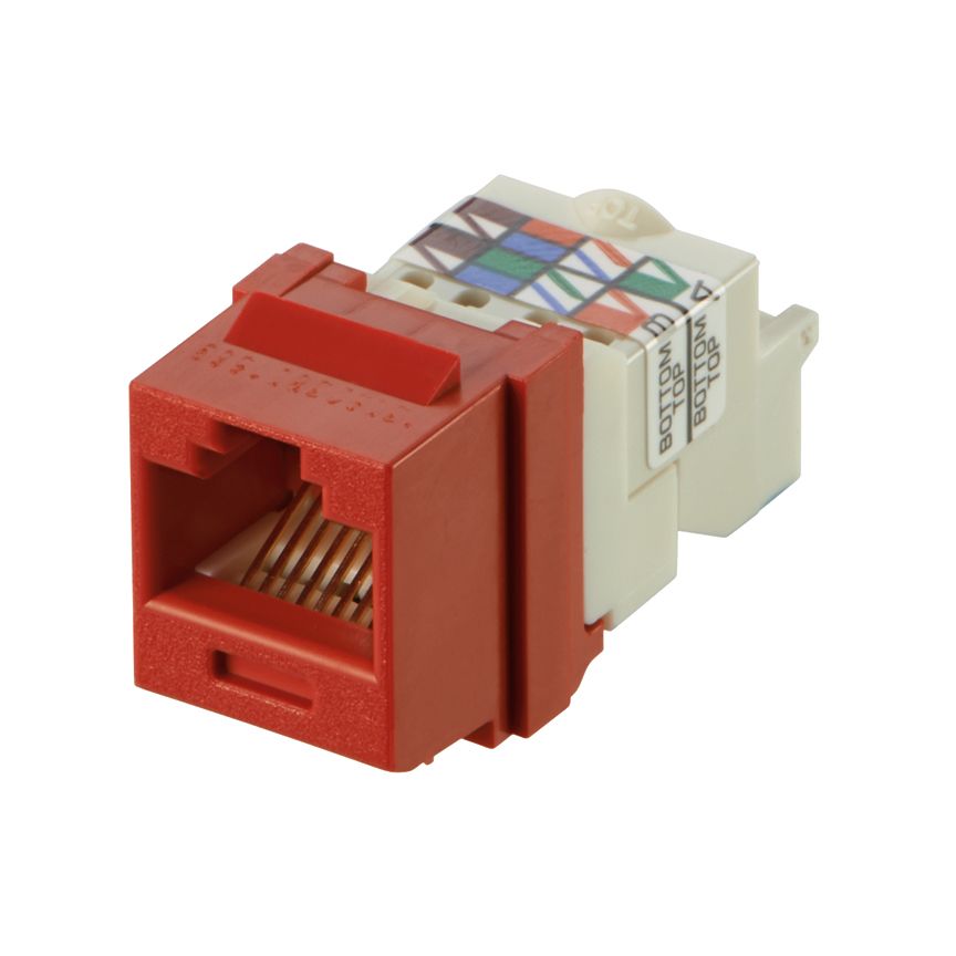 Panduit NK6TMRD | NetKey Cat 6 TP Jack, Red