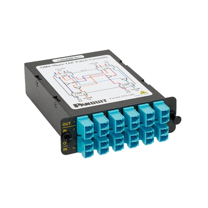 Panduit FCT-7ZD | QuickNet™ Tapped Fiber Optic Cassette