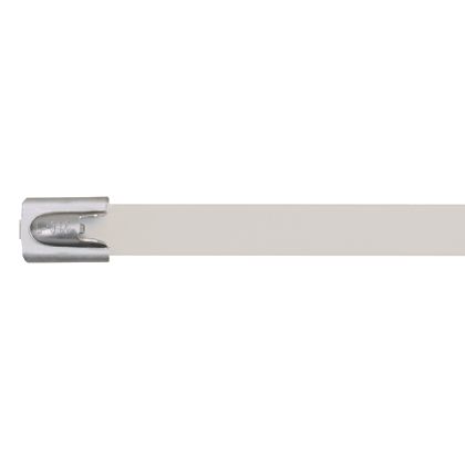 Panduit MLTFC2H-LP316WH | PanSteelTie, 316SS, POLY, H, 7.9, WHT, P50