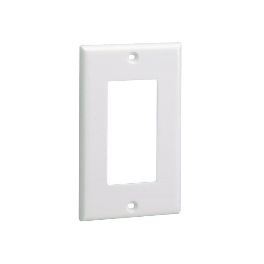 Panduit CPGIW | Surface Raceway, Single Gang Screw-on Faceplate, Off White