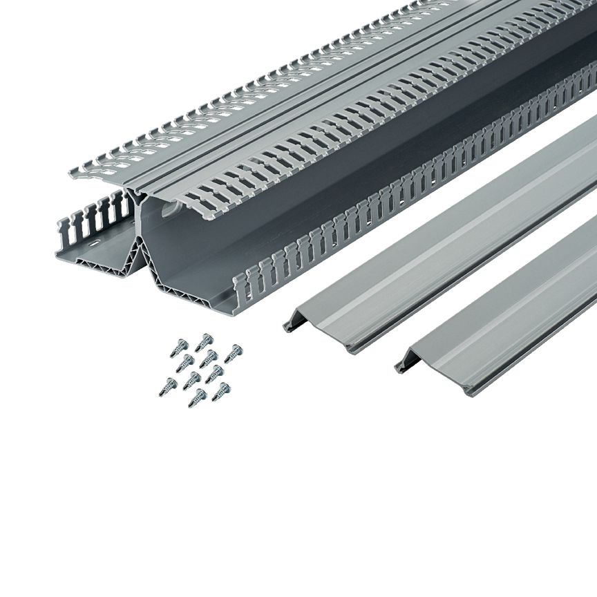 Panduit DRD33WH6 | PanelMax DIN Rail Duct, White, PVC, 3.12"x7.22", PK6