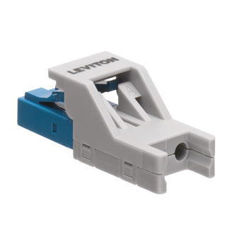 Leviton 4999K-GLC | Secure Keyed LC Anaerobic Adhesive Duplex Connector, Keyed Color is Slate