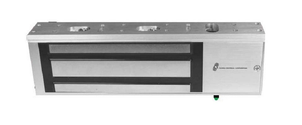 Alarm Controls 1200LB | Alarm Control Magnetic Lock, Single, 12/24 Vdc, 1200 Lb Load, Clear Anodized, Includes Status Led, Bond/Door Status Sensor