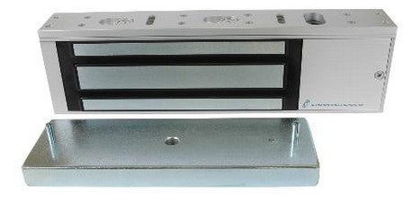 Alarm Controls 1200S | Alarm Control Magnetic Lock, Single, 12/24 Vdc, 1200 Lb Load, Clear Anodized
