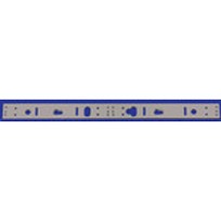 Alarm Controls AM6331 | Door Lock Drop Down Plate, 21" Length X 1-1/2" Width X 1/4" Thickness, Clear Anodized