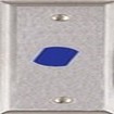 Alarm Controls RP-25 | Narrow Remote Key Switch Plate with Double "D" Hole for Medeco Lock- N/O Tamper Switch- Stainless Steel