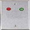 Alarm Controls RP9 Satin Stainless Steel Plate with Red, Green .25" Dia. LEDs, 12 VDC