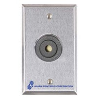 Alarm Controls TS-34 | 85 Db Buzzer, 3 To 28 V Dc, Mounted On Single Gang Stainless Steel Wall Plate
