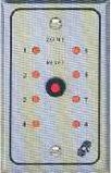 Alarm Controls ZP18A Single Gang Remote Stainless Steel Plate For ZE8A