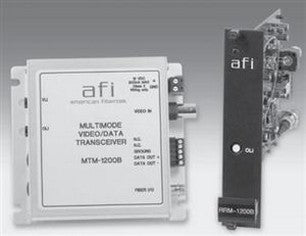 American Fibertek MRM-1200B Video/Manchester Data Module RX MM