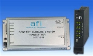 American Fibertek MRX-81B 4-Ch Two-Way Contact Closure Module RX w/Power Fail Safe MM
