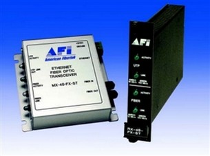 American Fibertek MX-46-FX-ST 10/100 Ethernet Module TCVR 2 Fiber ST Connector MM