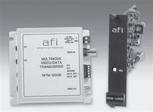 American Fibertek RTM-1200B Video/Manchester Data Rack Card TX MM
