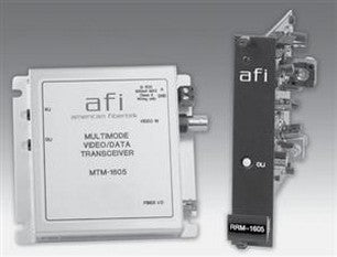 American Fibertek RTM-1605 Video/" Up the Coax" Rack Card TX MM