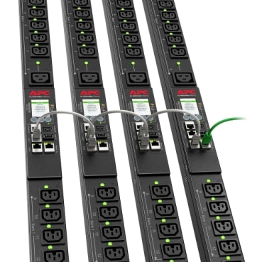 APC APDU9959EU3 | Rack PDU 9000 Switched, ZeroU, 16A, 230V, (21) C13 & (3) C19, IEC309 Cord