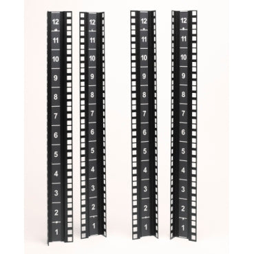 APC AR4000MV12U | NetShelter CX, Mounting Rail Kit, Vertical, Black, 536H x 120W x 56D mm