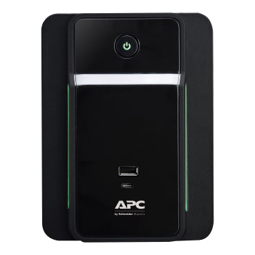 APC BVK750M2 | Back UPS, 750VA/410W, Tower, 120V, 4x NEMA 5-15R Outlets, USB Type A + C Ports, User Replaceable Battery