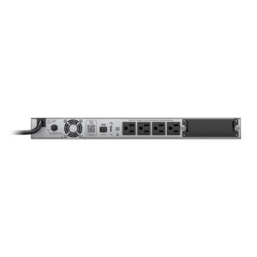 APC SMT1000RM1U | Smart-UPS, Line Interactive, 1000 VA, LCD, Rackmount 1U, 120V, 4x NEMA 5-15R outlet, USB, AVR, Short Depth