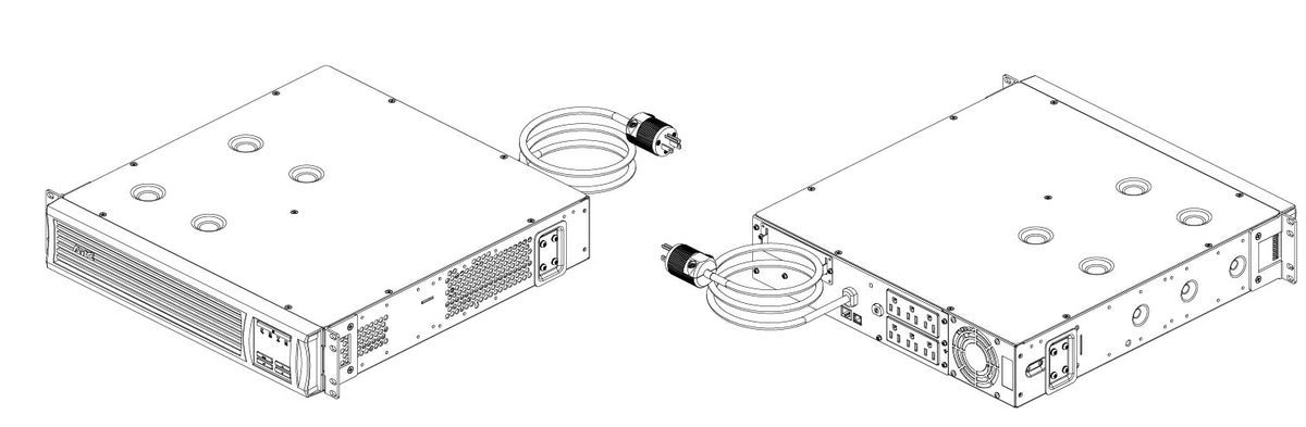 APC SMT1500RMJ2U | Technical CAD Drawing