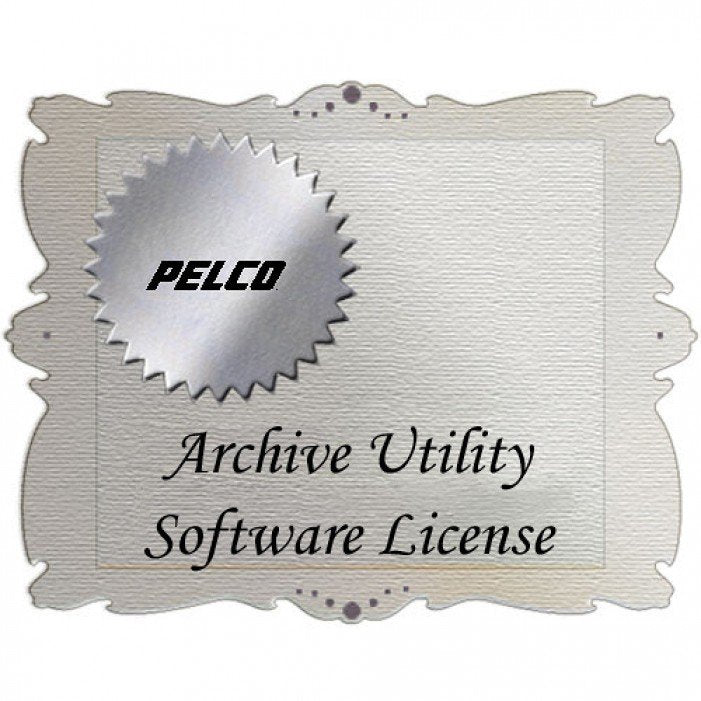 Pelco AUSVR-SW-1L - LICENSE - ARCHIVE UTILITY SW W/1