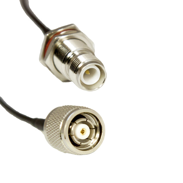 Acceltex Solutions ATS-100-RPTNCBHJ-RPTNCP-18IN | 18 Inch 100 Series RPTNC Bulkhead Jack to RPTNC Plug Cable Assembly