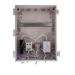 Acceltex Solutions ATS-14126-S-L-3S-CG-POE-H | 14 Inch x 12 Inch x 6 Inch Heated PoE Enclosure for 3 Element RPSMA External Antenna
