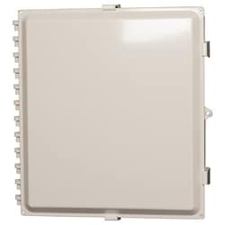 Acceltex Solutions ATS-181610P-S-L-NC | 18 Inch x 16 Inch x 10 Inch Nonconfigured Polycarbonate Enclosure with Solid Door, Latch Lock