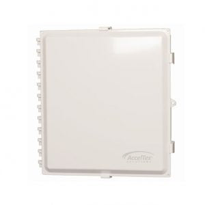 Acceltex Solutions ATS-181610P-S-L-NC | 18 Inch x 16 Inch x 10 Inch Nonconfigured Polycarbonate Enclosure with Solid Door, Latch Lock