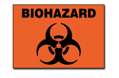 Accuform Signs LBHZ506VSP | Warning Labels Biohazard (with Symbol), 5/Pkg
