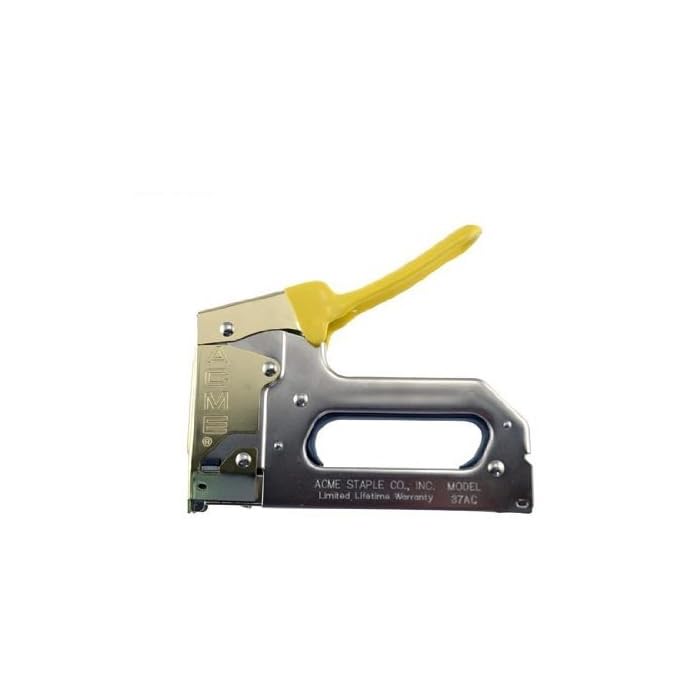 Acme Staple 654037AC | 37Ac Staple Gun With Bottom-Load Magazine For Maximum Wire Size Crown, 11/32"