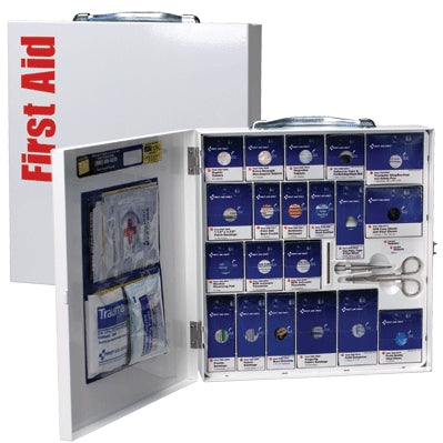 Acme United Corporation 746000-021 | SmartCompliance General First Aid Cabinet, Large, Metal, Includes Medications