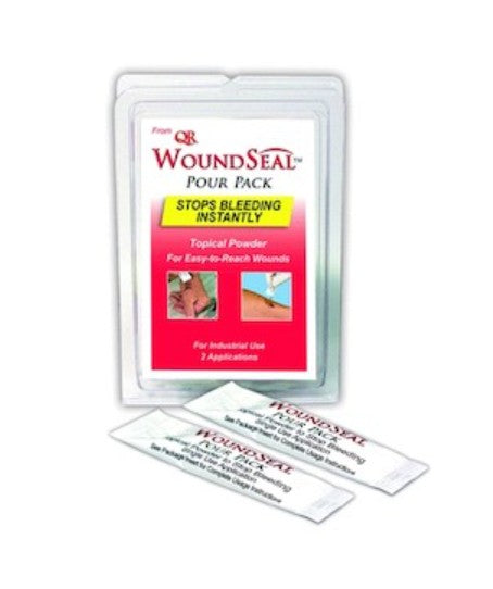 Acme United Corporation 90326 | Wound Seal Blood Clot Powder, Pour Packs, 2 Each