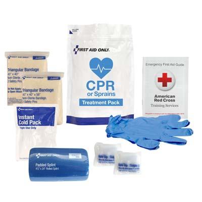 Acme United Corporation 91165 | First Aid Only CPR & Sprains Treatment Pack, White