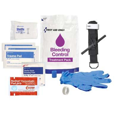 Acme United Corporation 91166 | First Aid Only Bleeding Control Treatment Pack, White