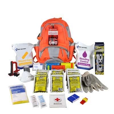 Acme United Corporation 91308 | First Aid Only Shelter in Place Emergency Preparedness Backpack