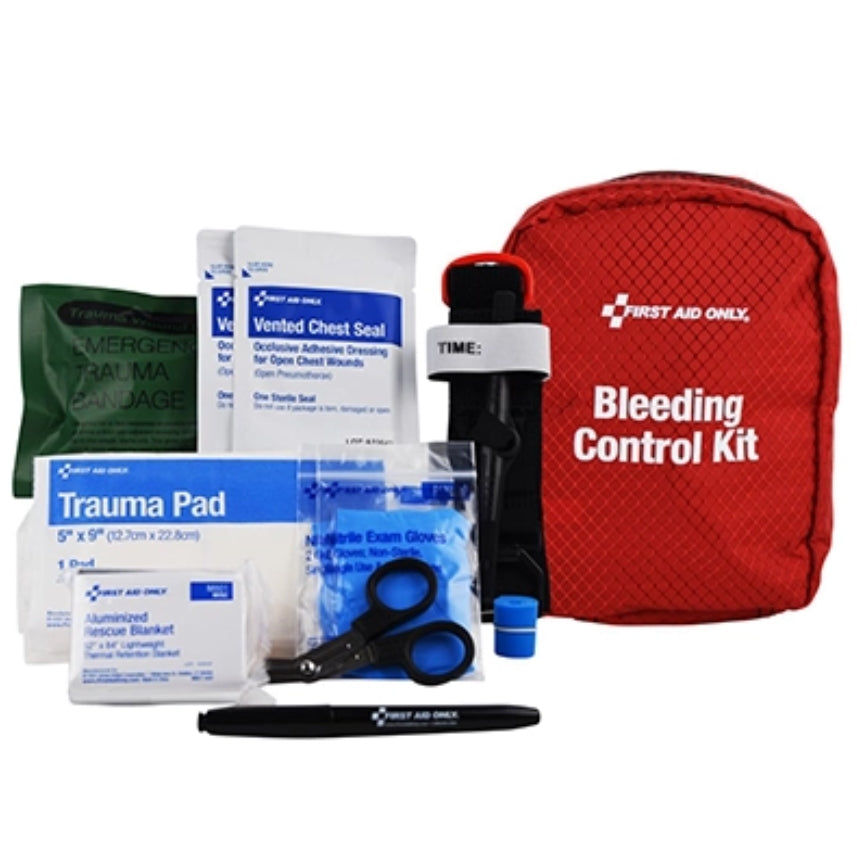 Acme United Corporation 91513 | First Aid Only Right Response Bleeding Control Kit for Limb & Chest Wounds