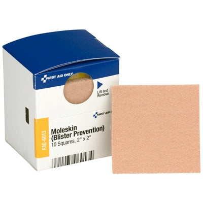 Acme United Corporation FAE-6013 | SmartCompliance First Aid Kit Refill, Moleskin Bandages, 2" X 2", 10/Pkg