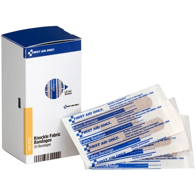 Acme United Corporation FAE-6200 | SmartCompliance First Aid Kit Refill, Fabric Knuckle Bandages, 20/Box